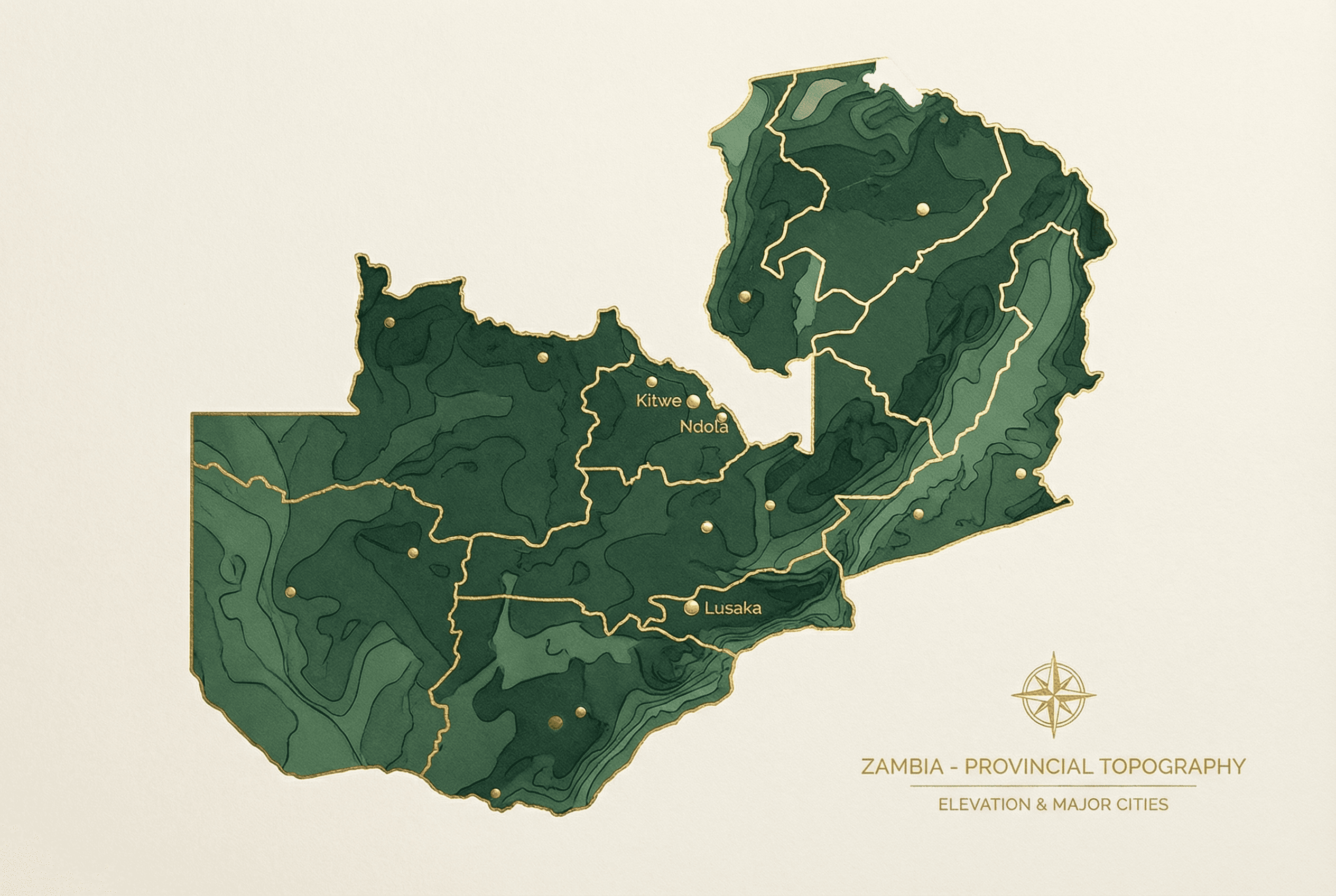 Map of Agriserve Agro branch distribution across Zambia
