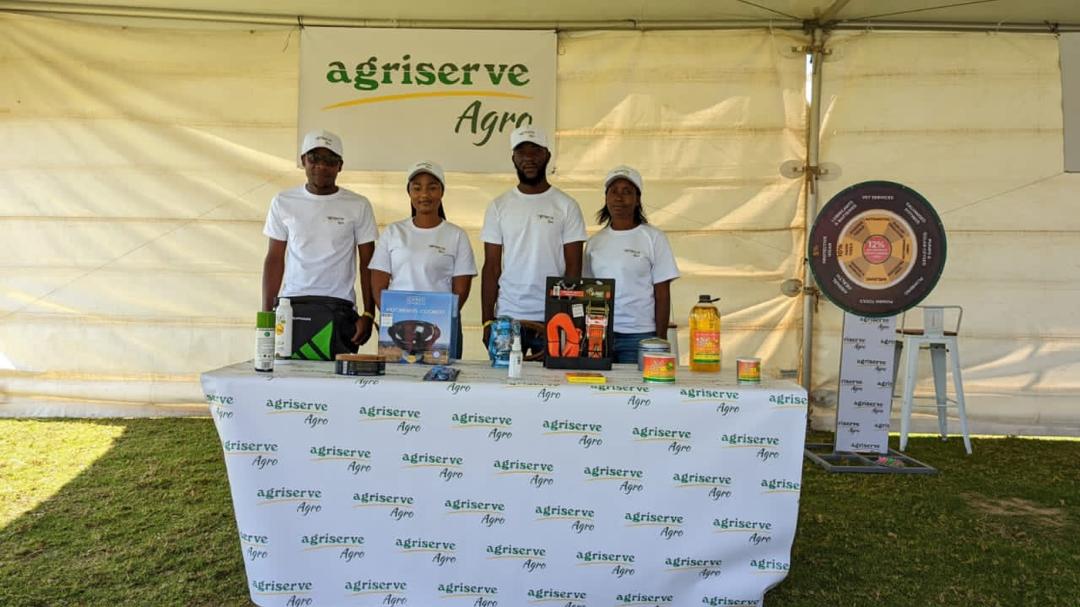 Team at agricultural exhibition
