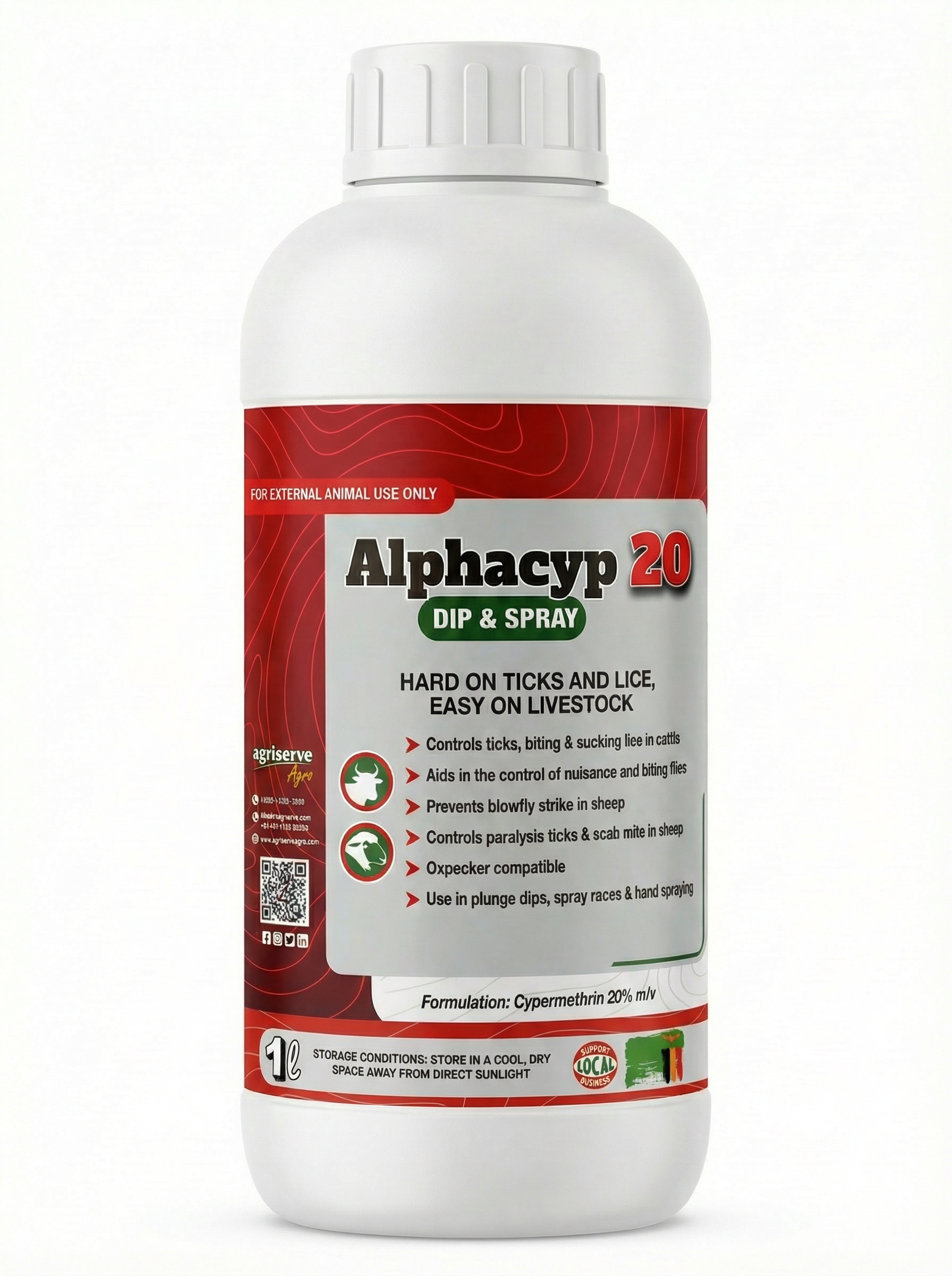 Alphacyp 20 cypermethrin dip and spray concentrate