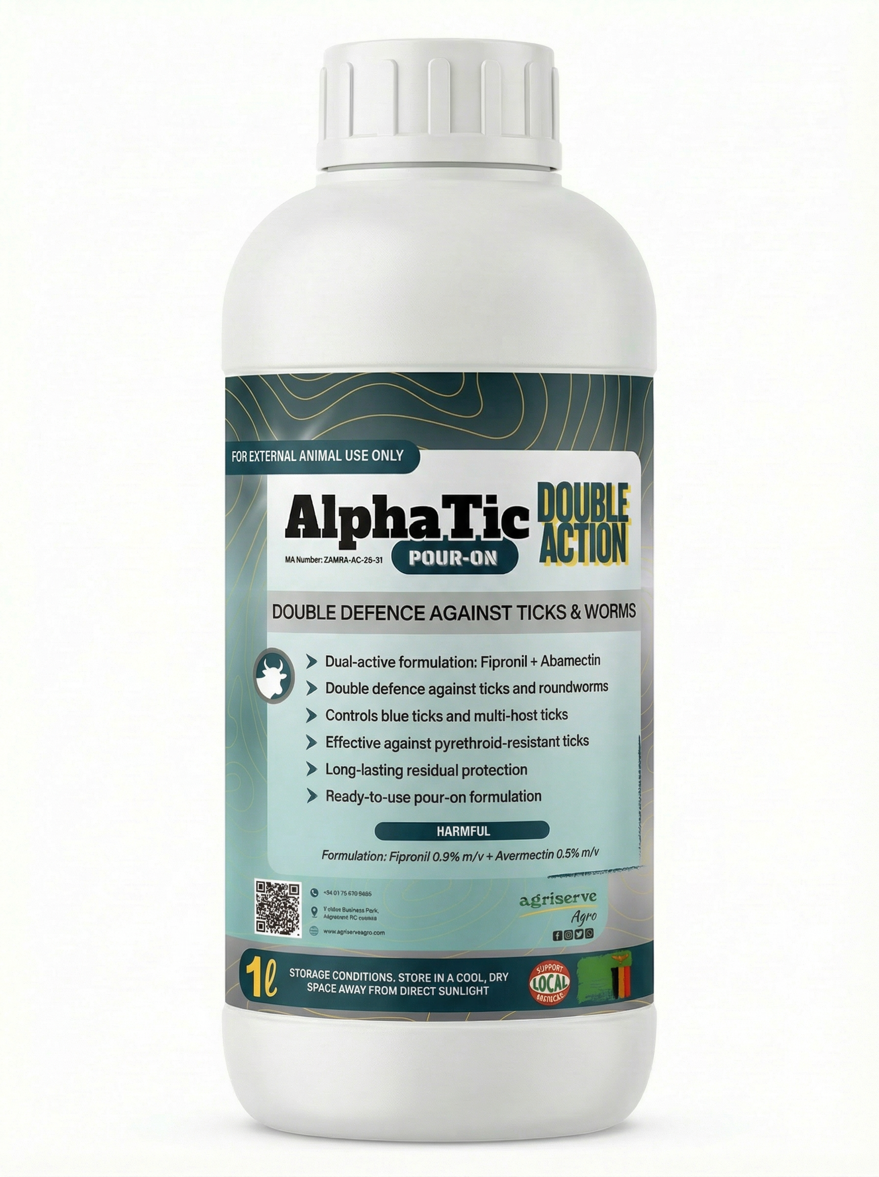 Alphatic Double Action fipronil and avermectin pour-on